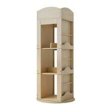 Estantes de livros - Natural + MDF - Ver 9