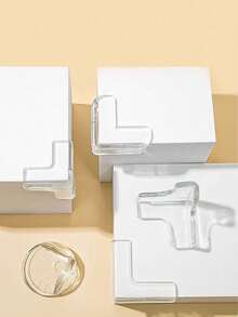 10pcs PVC Transparent Silicone Anti-Collision Corners, Coffee Table Edge Protectors, Anti-Collision Protection Corners And Edges, Strong Adhesive Corner Guards, Furniture Corner And Edge Safety Bumpers, Transparent L-Shape/Transparent Round