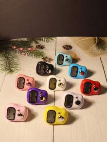 1pc/5pcs/10pcs/12pcs Handheld Tally Counter, Mini Portable Finger Ring Counter, Thumb Press Clicker Counter For Learning, Sports, Other Counting Activities - Multicolor - View 18