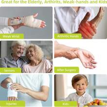 Easy-Grip Rubber Jar Opener With Silicone Lid Gripper, Arthritis-Friendly Bottle Opener For Weak Hands & Elderly, Adjustable Wall-Mounted Can Opener (4 Colors, Random Delivery) - Ideal Kitchen Aid - Random - View 4