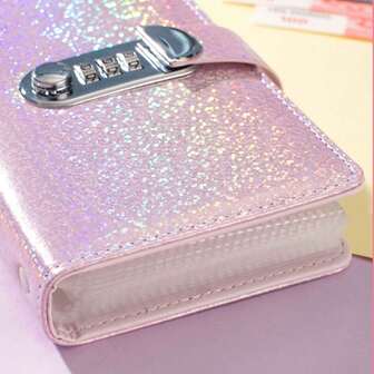 A6 Savings Book With Password Lock And Colorful Cover, Capable Of Holding Up To 100 Sheets, Suitable For Organizing Challenge Books And Tracking Budgets. Whether It's Cash, Photos, Or Stamps, It Can Be Stored