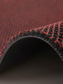 Felpudo de PVC y goma multifuncional y fácil de limpiar con malla elástica, antideslizante e impermeable, apto para uso interior y exterior, disponible en varios tamaños - Rojo - Ver 5
