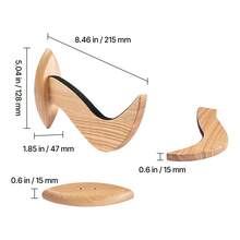 Surfboard Wall Mount, Horizontal Surfboard Rack For Storage And Display, Wooden Board Stand Organizer For Wall, Surf Board Holder Ideal For Wakeboards, Snowboards, Kiteboards, Shortboard, Skis - Wall-mounted 1-story unit - 查看 10
