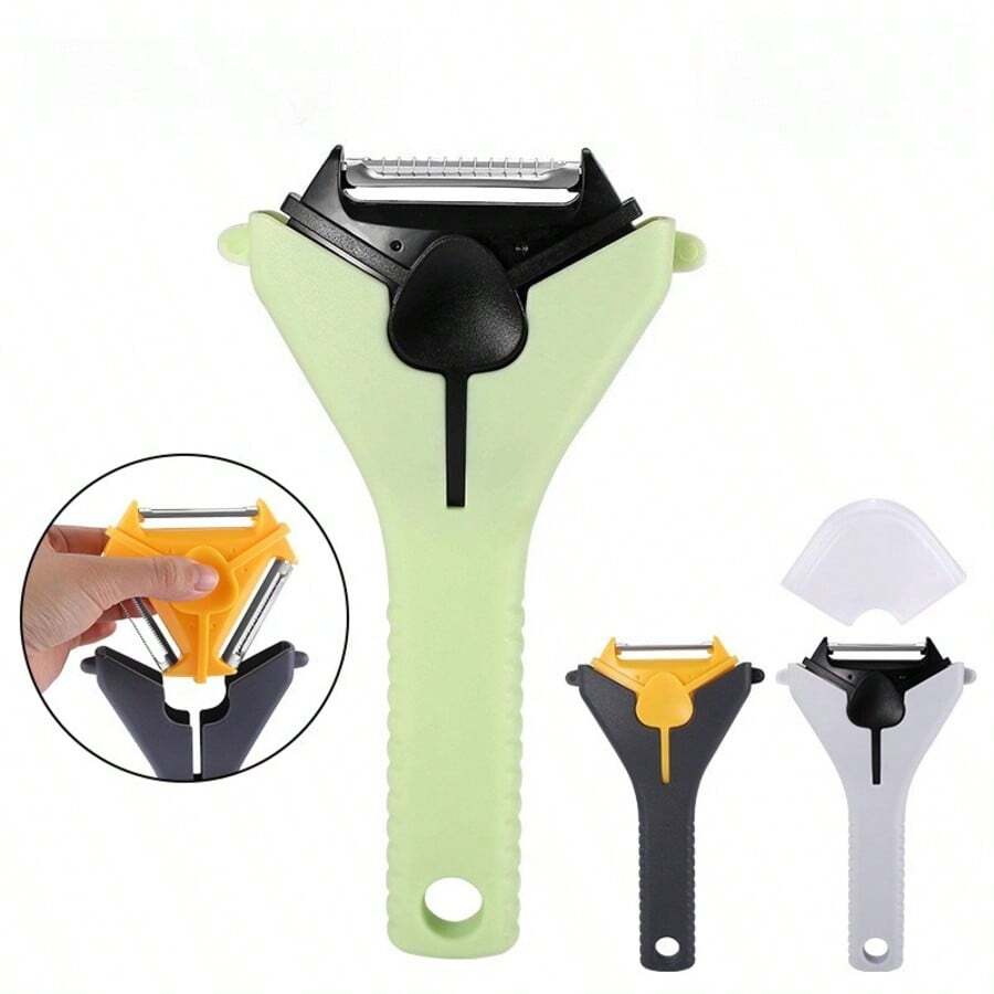 3-In-1 Peeler, Potato Julienne Cutter, Fruit & Vegetable Shredder, Multi-Functional Detachable Kitchen Peeler - Multicolor - View 1