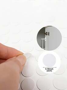 54个自粘式螺丝孔盖 - PVC防尘贴纸，适用于家具、橱柜、墙壁 - 多色木纹装饰盖，易于安装且防潮，黑白两色可选，保护家具，现代美观，持久耐用 - 彩色 - 查看 6