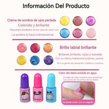 niñas Princesa Cosméticos, 32PCS Kit de maquillaje para niñas, Sets de Belleza para Niños, Maquillaje Juguetes Lavable, niñas de 3 a 10 años - Rosa - Ver 7