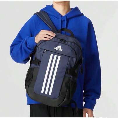 Adidas Adidas POWER VI Large Capacity Patchwork 3D Coated Drawstring Reflective Strip Bottom, Sports Backpack AL, Unisex Style HM5132