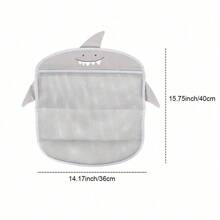 熊、兔、鯊魚網眼收納袋-附有吸盤快乾浴室浴缸架-完美的浴室玩具收納袋（附件顏色和其他隨機） - 彩色 - 查看 4