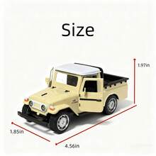 Alloy Cool Road Ze FJ40- Pickup Simulation Car Toy Model Off Road Vehicle Collection Birthday Gift - Christmas Gift Perfect Gift - Gift - Multicolor - View 2