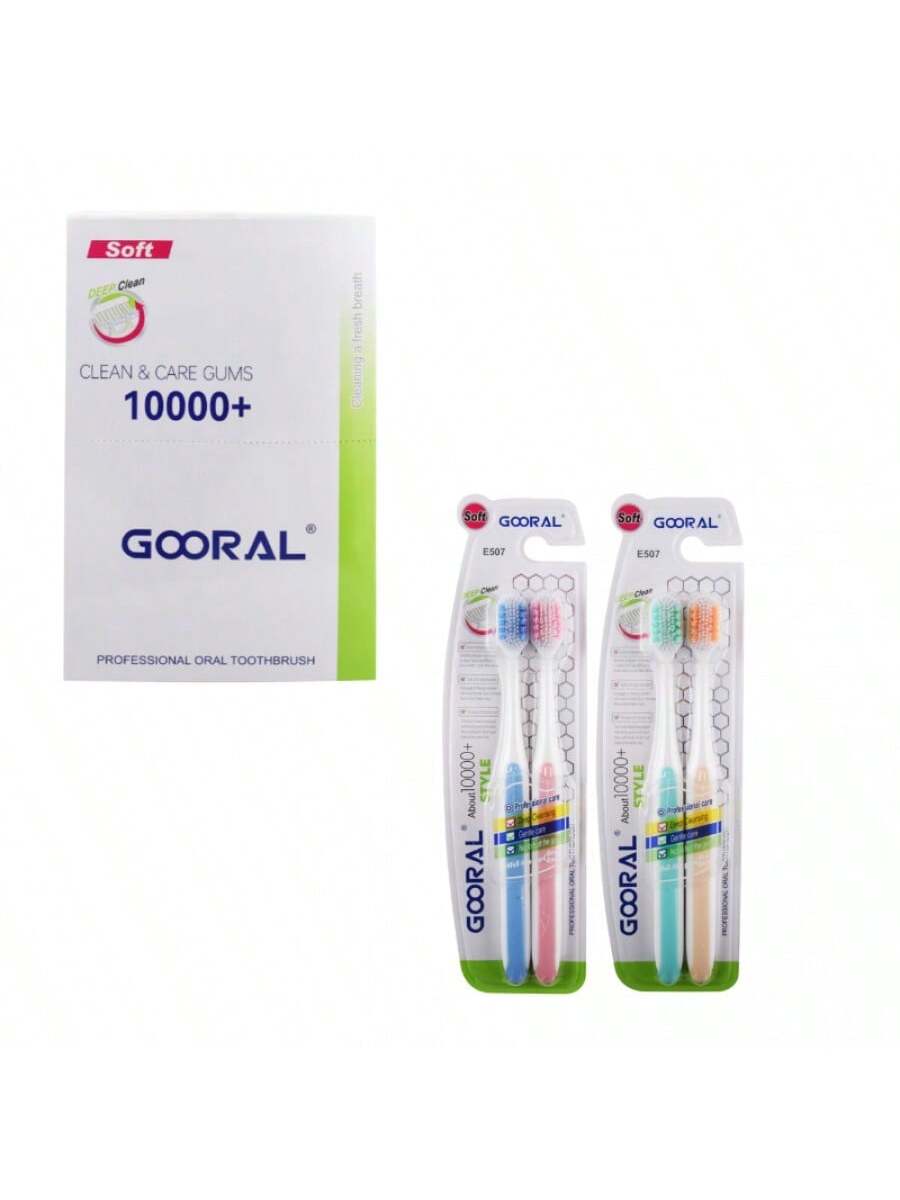 Cepillos de Dientes GOORAL Mil Hilos, Pack de 2, Limpieza Profunda y Cuidado de Encías