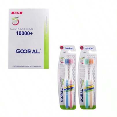 Cepillos de Dientes GOORAL Mil Hilos, Pack de 2, Limpieza Profunda y Cuidado de Encías