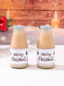 10/24Pcs Merry Christmas Water Bottle Stickers,Christmas Ball Water Bottle Packaging Label Stickers, Waterproof Stickers For Christmas Party Bottle Wrap Gift Stickers,Christmas Party Decor,Bottles Envelopes Gifts Tags Crafts,Christmas Decor,Festive Birthday Party Decoration Supplies,Christmas Gift,Party Favor