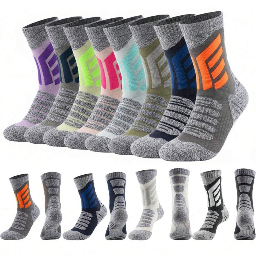 Merino Wool Socks Casual Warm Socks For Winter Cozy Boot Socks For Men & Women,Camping, Hiking, Skiing, Walking, Fishing, Cycling, Outdoor Work