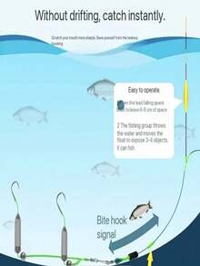 2pcs Anti-Drag Double Hook European Style Carp Fishing Device - Carbon Steel, Anti-Drag Hook, Suitable For Rods, Reels And Fishing Rods, Green And Black Design, Carp Fishing Gear | European Style Device | Durable Fishing Gear - Multicolor - View 6