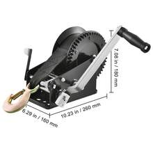 Hand Winch, 1587.5 Kg Pulling Capacity, Boat Trailer Winch Heavy Duty Rope Crank With 10 M Polyester Strap And Two-Way Ratchet, Manual Operated Hand Crank Winch For Trailer, Boat Or ATV Towing - Black - View 10