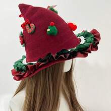 Mũ Giáng Sinh Phù Thủy Gothic Punk Dễ Thương Và Ngọt Ngào Người Phụ Nữ Đa Năng Lolita Hot Girl Cosplay Mùa Thu Và Mùa Đông - Nhiều màu - Xem 4