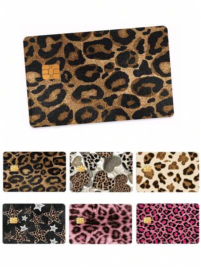 Leopard Print Glitter Card Stickers, Glitter Card Holders, Dubai Luxury Style, Cool Crystal Matte Starry Silver Sequin Solid Color Pattern Stickers, Suitable For Credit Cards, Debit Cards, Transportation Cards, Access Cards, With Waterproof, Scratch-Resistant, Anti-Slip, Anti-Fingerprint, Privacy Protection Functions, Can Be Used To Decorate Credit Cards, Bank Cards, Transportation Cards, Suitable For Both Men And Women, A Fun Gift For Husband, Wife, Friends