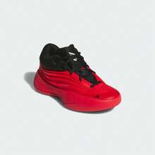 Adidas Dame X J Basketball Shoes, Low-Top JP8639, For Teenagers - Red - View 5