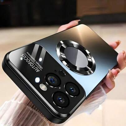 Titanium Luxury Matte Phone Case,Phone Case Compatible With IPhone-Shockproof, Magnetic Wireless Charging, Glass Camera Lens Protection,For IPhone 16/16 Pro/16 Pro Max, 15/15 Pro/15 Pro Max,14 Pro/14 Pro Max/14/13 Pro Max/13 Pro/13/12 Pro Max/12 Pro/12/11/11 Pro Max