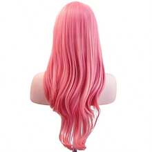 28 Inch Fashion Wigs Long Wavy Curly Hair Cosplay Wig Pink - Grey Pink - View 5