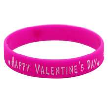 8条装，情人节硅胶手链，情人节礼物，节日派对手链，派对小礼品 - 彩色 - 查看 7