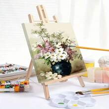 1/4/6-Pcs Wooden Easel Stand, 15.7 Inch Tabletop Display Stand For Painting Canvas, Portable Photo, Picture And Sign Holder, Art, Crafts, Small Wooden Table Top Paint Tripod Station | Back To School Supplies | Art Supplies - Multicolor - View 6