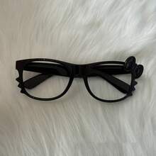 1pc Leopard Eyeglasses Frame (No Lens), Tortoise Round Eyeglasses, Cute No Lens Vintage Decorative Eyeglasses, Fashion Style - Kính mắt đen - Xem 9