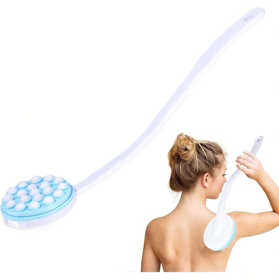 Aplicador de Loción para la Espalda, Cepillo de Ducha de Largoíble Aplicador de Loción para la Espalda Pierna con Rodillos de Masaje Herramientas de Masaje RLXI - 1 - Ver 1