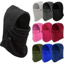 Pasamontañas Bufanda Gorro Termico Balaclava Ciclismo Resistente al Viento, Máscara de esquí con Capucha, Calentador de Cuello para Clima frío, Sombrero de Invierno - Verde - Ver 1