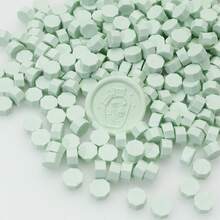 100 sztuk/worek Metalowe ośmiokątne koraliki do pieczętowania woskiem, używane do pieczętowania kopert, zaproszeń ślubnych, koralików do pieczętowania opakowań prezentowych