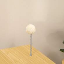 PawHut TV-Style Cat House, Includes Play Ball And Cushion, Cat Basket, Oak/Beige/White, 50x28x43cm - 1 - View 8