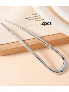 Juego de 3/2/1 piezas de pinzas para el cabello de metal en forma de U grandes y elegantes de color dorado - Adecuadas para cabello grueso y largo, pinzas francesas para el cabello de damas, extensor de moño, pinzas para peinar el cabello, accesorios para el cabello, pasador francés, verano, vacaciones, viajes, accesorios para la cabeza, festival, cumpleaños - Multicolor - Ver 23