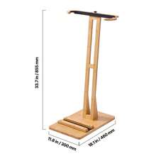 Vertical Surfboard Stand, Wooden Surfboard Rack For Storage And Display, Adjustable & Freestanding Board Stand Organizer With Padding, For Wakeboards, Snowboards, Kiteboards, Shortboard, Skis - Floor-standing 1-story Unit - View 10