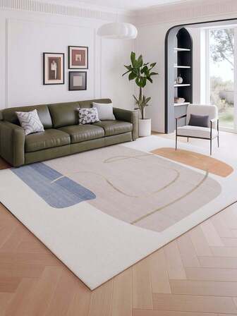 1 pieza Alfombra decorativa de estilo minimalista para interiores, material de terciopelo de cristal, alfombra para sala de estar, alfombra para sofá, alfombra para dormitorio, alfombra antideslizante para mesita de noche, alfombra para comedor y cocina, almohadilla para silla de oficina, felpudo de entrada, manta de picnic para exteriores, manta de camping para exteriores