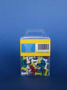 Aliamex Pin De Colores Caja De Plastico Con 50 Piezas - Conjuntos - Ver 4