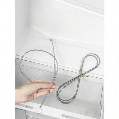 3M Stainless Steel Refrigerator Drain Cleaner, Icy Blockage Remover Cleaning Brush, Drain Pipe Clearing Tool