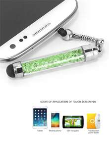 Crystal Pendant Stylus Pen For Mobile Phones Colorful Rhinestone Capacitive Stylus Pen For Mobile Phones Universal Handwriting Stylus Pen For Touch Screen Devices Like IPad And Smartphones - Multicolor - View 3