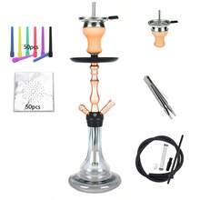 23.23-Inch Aluminum Hookah Set, 1 Hose With Charcoal Holder, Personal Hookah Pipe Suitable For Bars, KTVs, And Smoking Lounges - one-size - View 2