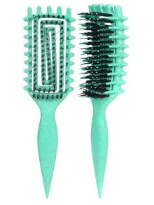 2026 Curl Defining Brush For Curly Hair, Styling & Detangling Brush, Edge Lift Volume Brush For Wet Hair, Separates & Defines Curls Without Frizz, Curly Hair Brush For Coily Wavy Hair, Anti-Breakage Styling Comb, Curly Hair Tool For Women - Multicolor - View 10