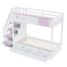 Ramy łóżek - Biały+Różowy - Zobacz 6