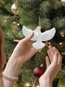 2 szt. świąteczne zawieszki dekoracyjne noworoczne ozdoby świąteczne gołębie w stylu przyjaźni gołębie - ozdoby choinkowe "Kevin sam w domu" - najlepszy prezent dla kogoś wyjątkowego dekoracje świąteczne prezenty świąteczne dekoracje świąteczne - Wielokolorowe - Zobacz 8