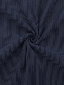 Camisa polo casual de manga larga con contraste de color para hombre - Agua verde azul - Ver 6