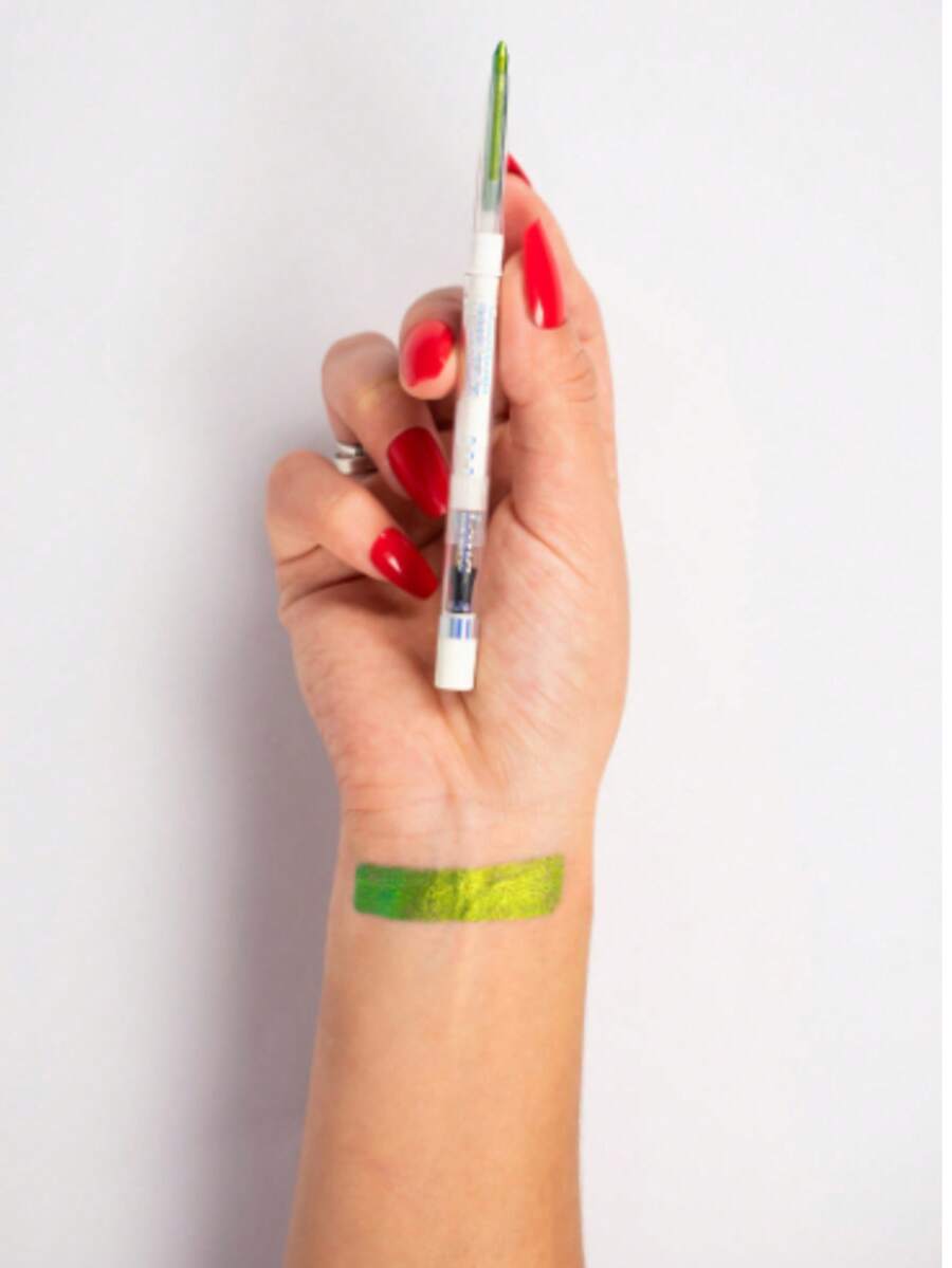 Holographic Glitter Pigmented Eyeliner Pencil That Blends Easy - Aurora Line By Luisance - 綠色 - 查看 1