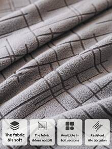 1PC Simple Slouchy Sofa Cover-ElasticFull Coverage,Stretchable & Non-SlipSofa Protector, Fits 1-4 Seater Couches Machine Washable.Al-Season UniversalUse,Pet-Friendly & Stain- Resistant Sofa Slipcover - Grey - View 4