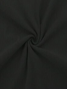 男士休闲日常通勤贴布半扣 Polo 衫，春秋季 - 黑色 - 查看 6