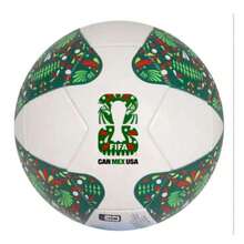 BELIME Balón de Fútbol No.5 Profesional 2026 Siempre Nacional | PVC Brillante, Cosido a Máquina, Alta Durabilidad y Rendimiento para Entrenamiento y Partido - verde y blanco - Ver 1
