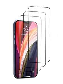 3pcs 30D Full Cover Screen Protector Compatible With Apple IPhone 16/16 Plus/16 Pro/16 Pro Max/15/15Plus/15Pro/15Promax - Black - View 34