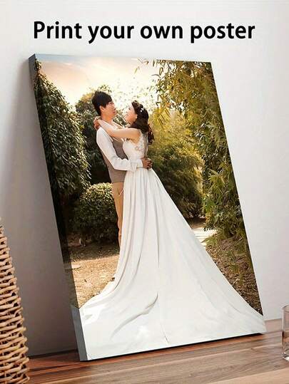 1Pc Custom Frame Canvas With Your Photos, Customized Canvas Pictures For Wall, Personalized Canvas Art, Canvas Wall Art, Custom Picture Print, Photo Canvas Prints,Room Decor,Custom Poster,Canvas Wall Art, Optional Frame,Warm Ambience, Autumn Home Refresh, Scandinavian Cozy Home, Warm Ambience