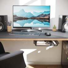 KD Essentials – Cajón para Escritorio, almacena Documentos A4 y Suministros de Oficina de Forma discreta Debajo del Escritorio, cajón como Organizador/Soporte en la Oficina - 1 - Ver 2