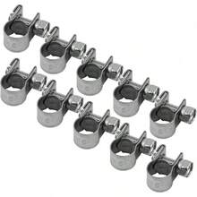 Abrazadera de Perno en de 6-20 mm Abrazadera de Tubo de Acero Inoxidable 304 Abrazadera de Manguera Resistente (Paquete de 10)(13-15Mm) - 7-9 mm - Ver 4